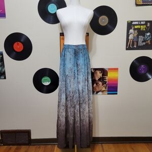 White House Black Market | Y2K Snakeskin Print Maxi Skirt